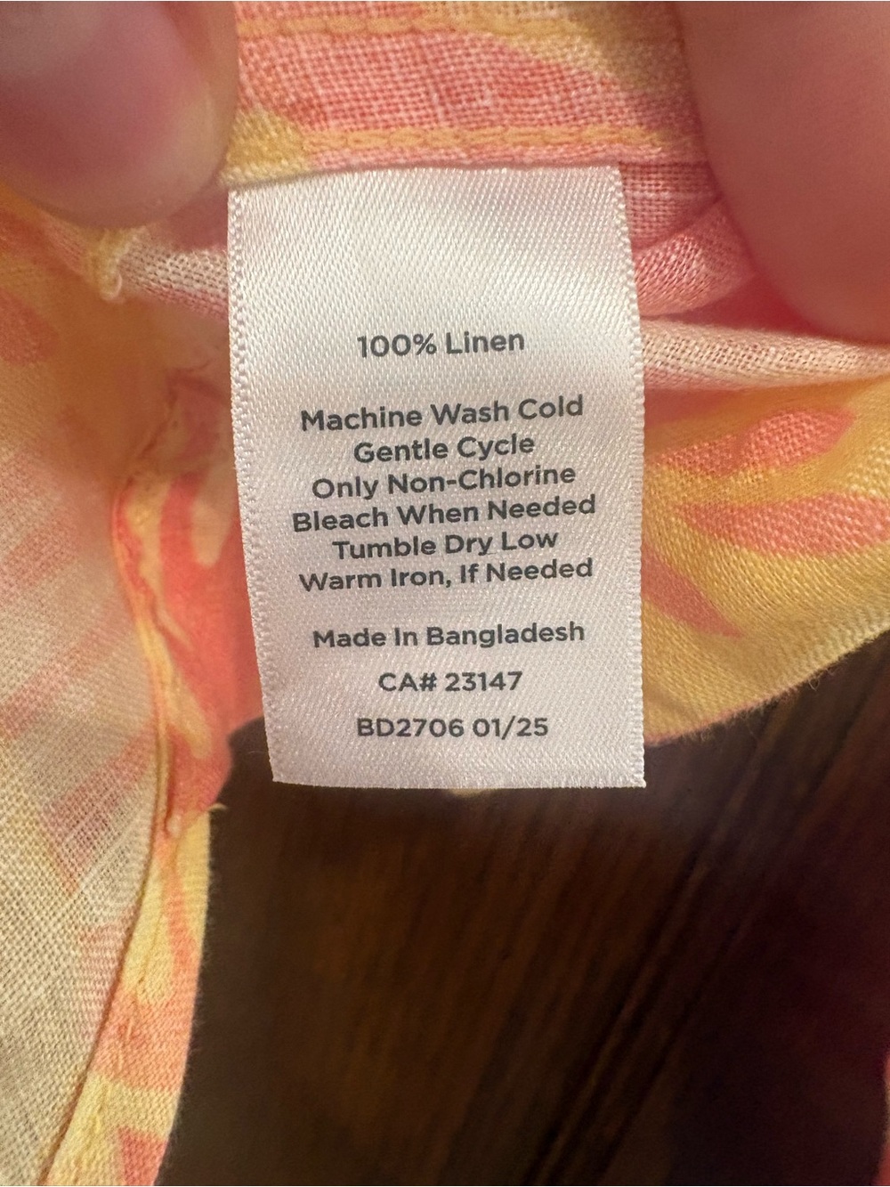 Talbots 100% Linen $99.50 NWT Tropical Leaf Button Down Top XS P2P 20” - Picture 7 of 9